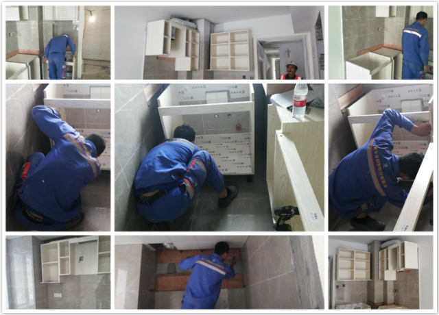 左右手櫥柜安裝工程火熱進(jìn)行中！