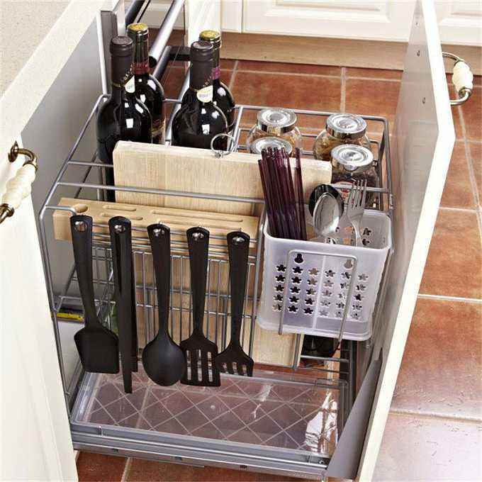 櫥柜拉籃底裝滑軌安裝方法，學會了家居安裝不在話下