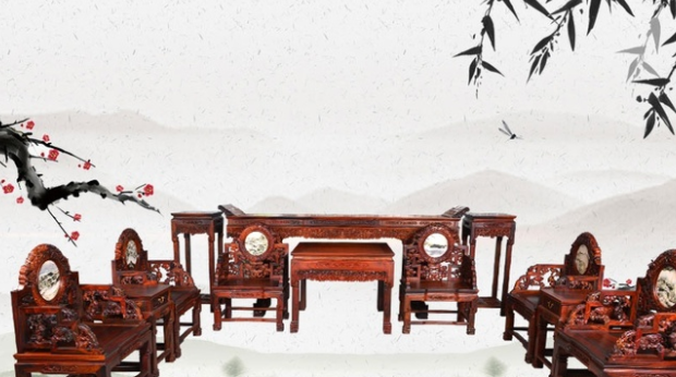 簡(jiǎn)約新中式家具裝修，中式紅木家具具有獨(dú)特的藝術(shù)氣息