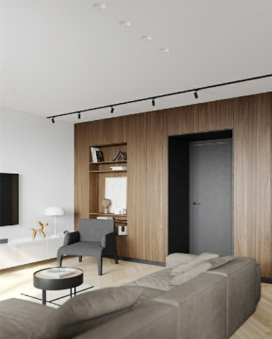 廣州室內(nèi)設(shè)計(jì)教程：優(yōu)雅木炭和棕色公寓室內(nèi)設(shè)計(jì)！