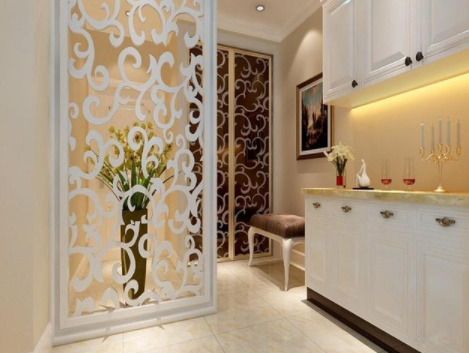 客廳家裝隔斷設(shè)計：屏風(fēng)隔斷設(shè)計圖，浪漫唯美屏風(fēng)隔斷欣賞